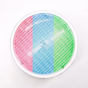 Lámpara PAR56 LED RGB TTMPOOL – Vista frontal con lente